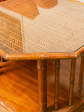 Load image into Gallery viewer, Wicker Vintage End Table
