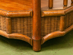 Wicker Vintage End Table