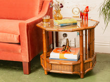 Load image into Gallery viewer, Wicker Vintage End Table
