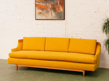 Load image into Gallery viewer, Yellow Mustard Mid Century Sofa
