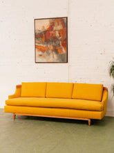 Load image into Gallery viewer, Yellow Mustard Mid Century Sofa
