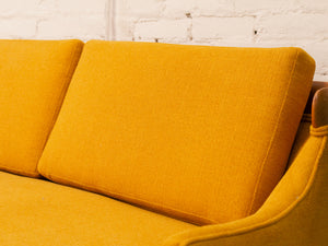 Yellow Mustard Mid Century Sofa