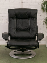 Load image into Gallery viewer, Leather Lounge Chair and Ottoman
