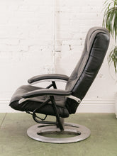 Load image into Gallery viewer, Leather Lounge Chair and Ottoman
