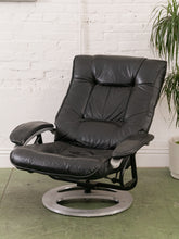 Load image into Gallery viewer, Leather Lounge Chair and Ottoman
