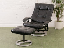 Load image into Gallery viewer, Leather Lounge Chair and Ottoman
