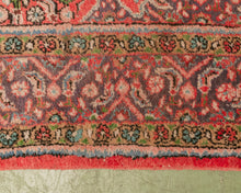 Load image into Gallery viewer, Vintage Persian Rug in Red, Blues and Greens
