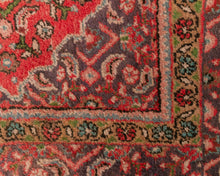 Load image into Gallery viewer, Vintage Persian Rug in Red, Blues and Greens
