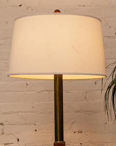 Oak Table Lamp Combo