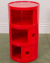 Load image into Gallery viewer, Red 3 Drawer Round Shelf
