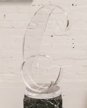 Load image into Gallery viewer, Sculpture Lucite Acrylic Clear Wave by Grace Absi
