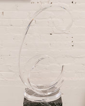 Load image into Gallery viewer, Sculpture Lucite Acrylic Clear Wave by Grace Absi
