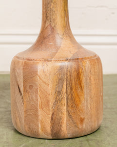 ~16” Round Pedestal Solid Wood