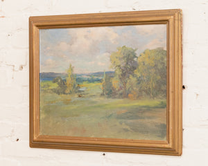 Early 20th Century American Impressionist A Fine Landscape Art