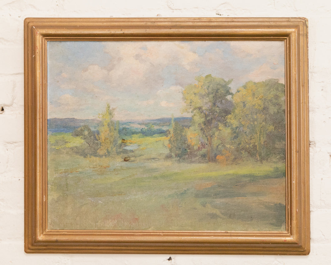 Early 20th Century American Impressionist A Fine Landscape Art