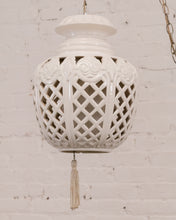 Load image into Gallery viewer, White Vintage Ceramic Hanging Lamp
