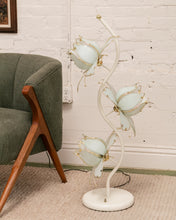 Load image into Gallery viewer, White Vintage Post Modern Lotus Lamp
