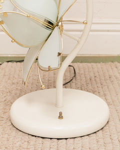 White Vintage Post Modern Lotus Lamp