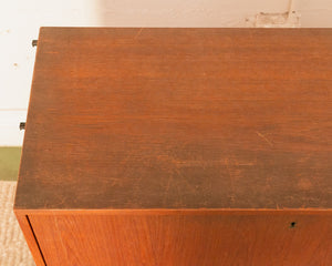 Teak Desk with Cabinet