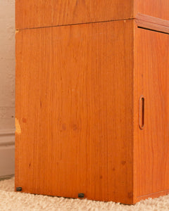 Teak Desk with Cabinet