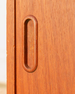 Teak Desk with Cabinet