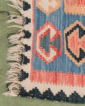 Load image into Gallery viewer, Blue Vintage Kilm Rug
