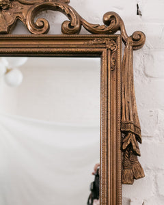 Ornate Gold Floor Mirror