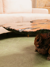 Load image into Gallery viewer, 84&quot; Wide Burlwood Coffee Table
