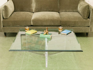 Post Modern Lucite Coffee Table