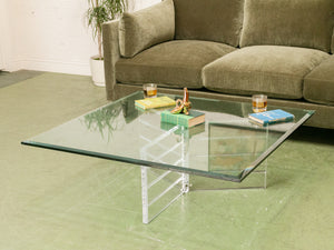 Post Modern Lucite Coffee Table