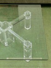 Load image into Gallery viewer, In The Manner of Charles Hollis Jones Lucite Coffee Table
