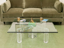 Load image into Gallery viewer, In The Manner of Charles Hollis Jones Lucite Coffee Table
