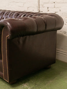 Chesterfield Leather Maroon Sofa