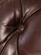 Load image into Gallery viewer, Chesterfield Leather Maroon Sofa
