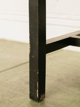 Load image into Gallery viewer, Lovely Japanese Black Lacquer Side Table on Stand Hand Painted
