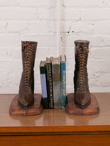 Rare Antique Boot Bookends