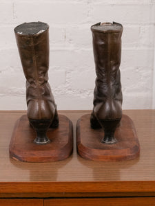 Rare Antique Boot Bookends