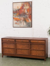 Load image into Gallery viewer, Elmwood Pecan Color 9 Drawer Dresser by American of Martinsville
