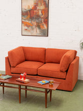 Load image into Gallery viewer, Diana Loveseat Sofa in Groove Rust
