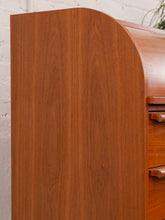 Load image into Gallery viewer, Danish Modern Tambour Secretary Desk
