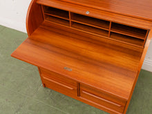 Load image into Gallery viewer, Danish Modern Tambour Secretary Desk
