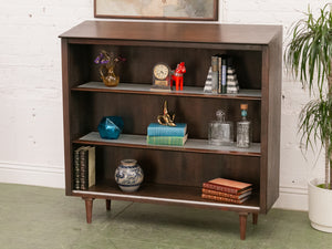 Walnut Vintage Display Cabinet