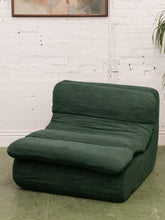 Load image into Gallery viewer, Green Lounger with Ottoman
