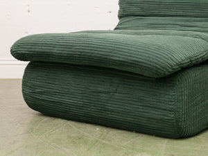 Green Lounger with Ottoman