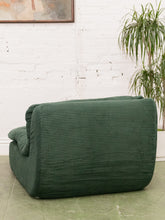 Load image into Gallery viewer, Green Lounger with Ottoman
