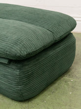 Load image into Gallery viewer, Green Lounger with Ottoman
