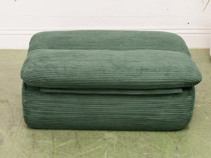 Green Lounger with Ottoman