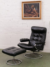 Load image into Gallery viewer, Ekkornes Leather Chair and Ottoman
