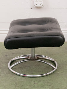 Ekkornes Leather Chair and Ottoman