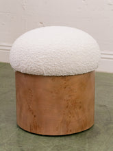 Load image into Gallery viewer, Burlwood Base Mushroom Stool
